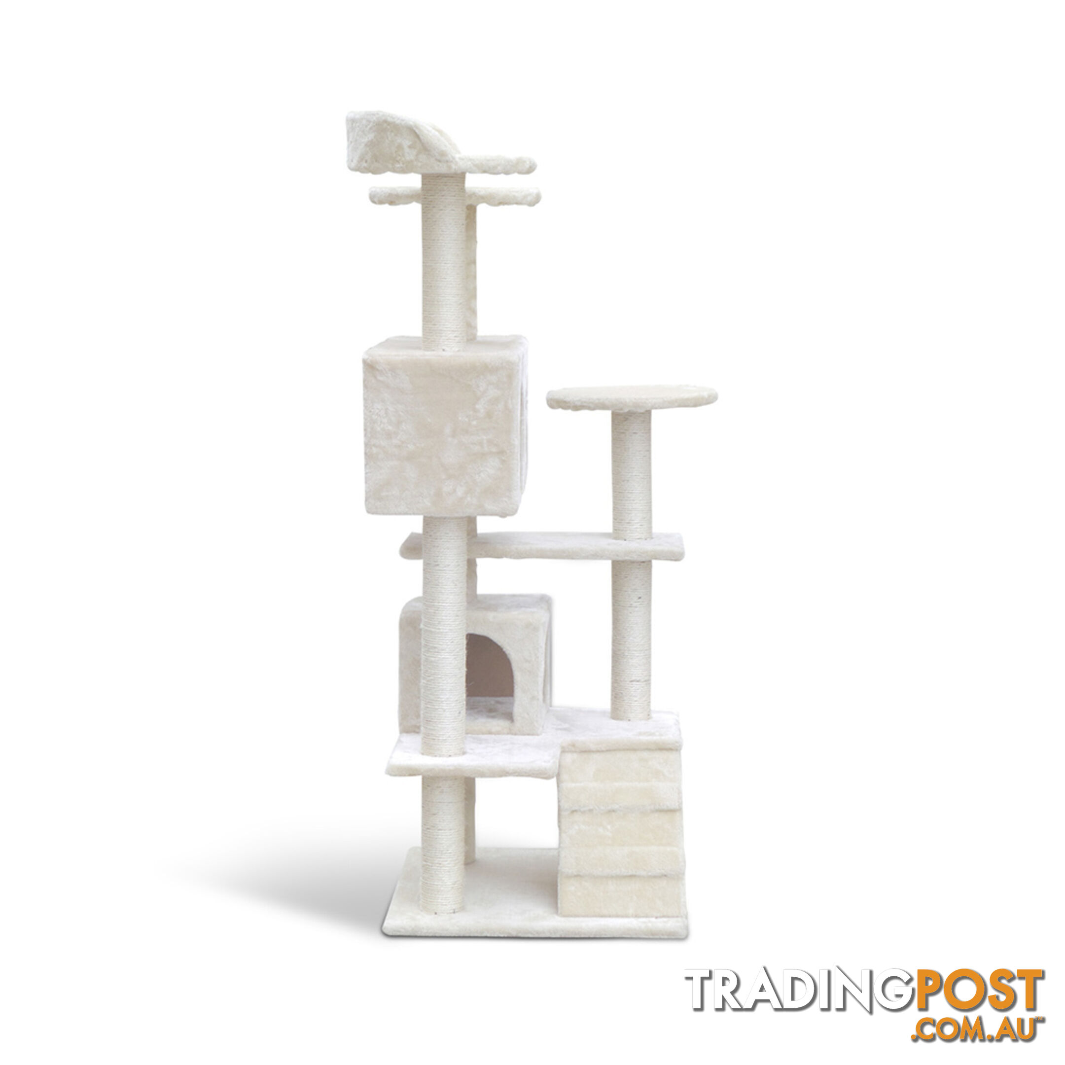 Cat Scratching Post  Tree House Condo 134cm Beige