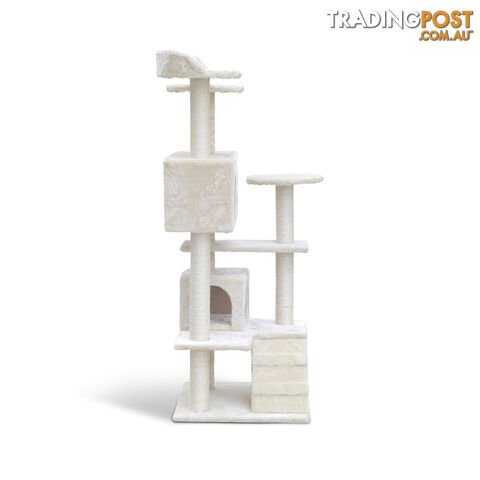 Cat Scratching Post  Tree House Condo 134cm Beige