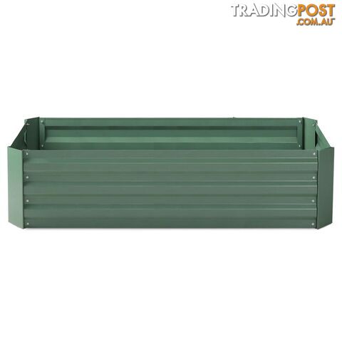 Galvanised Raised Garden Bed - 150 x 90 x 30cm - Green - photo 3 of 7