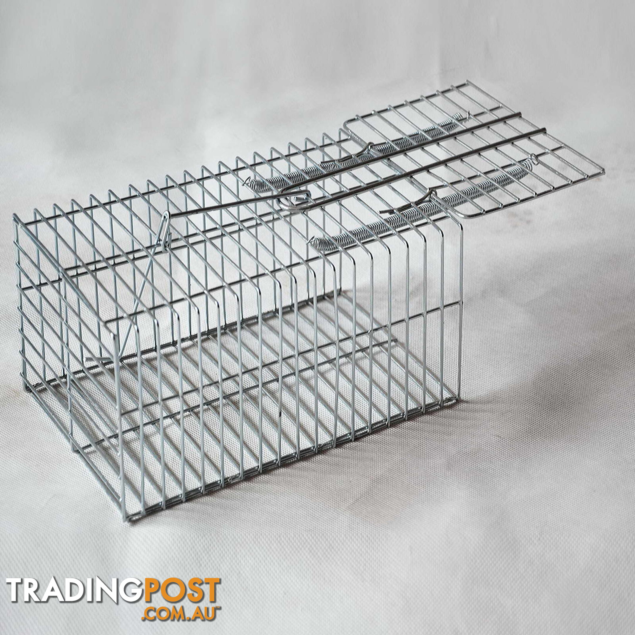 Set of 4 Humane Animal Trap Cage 29 x 15 x 15cm Silver