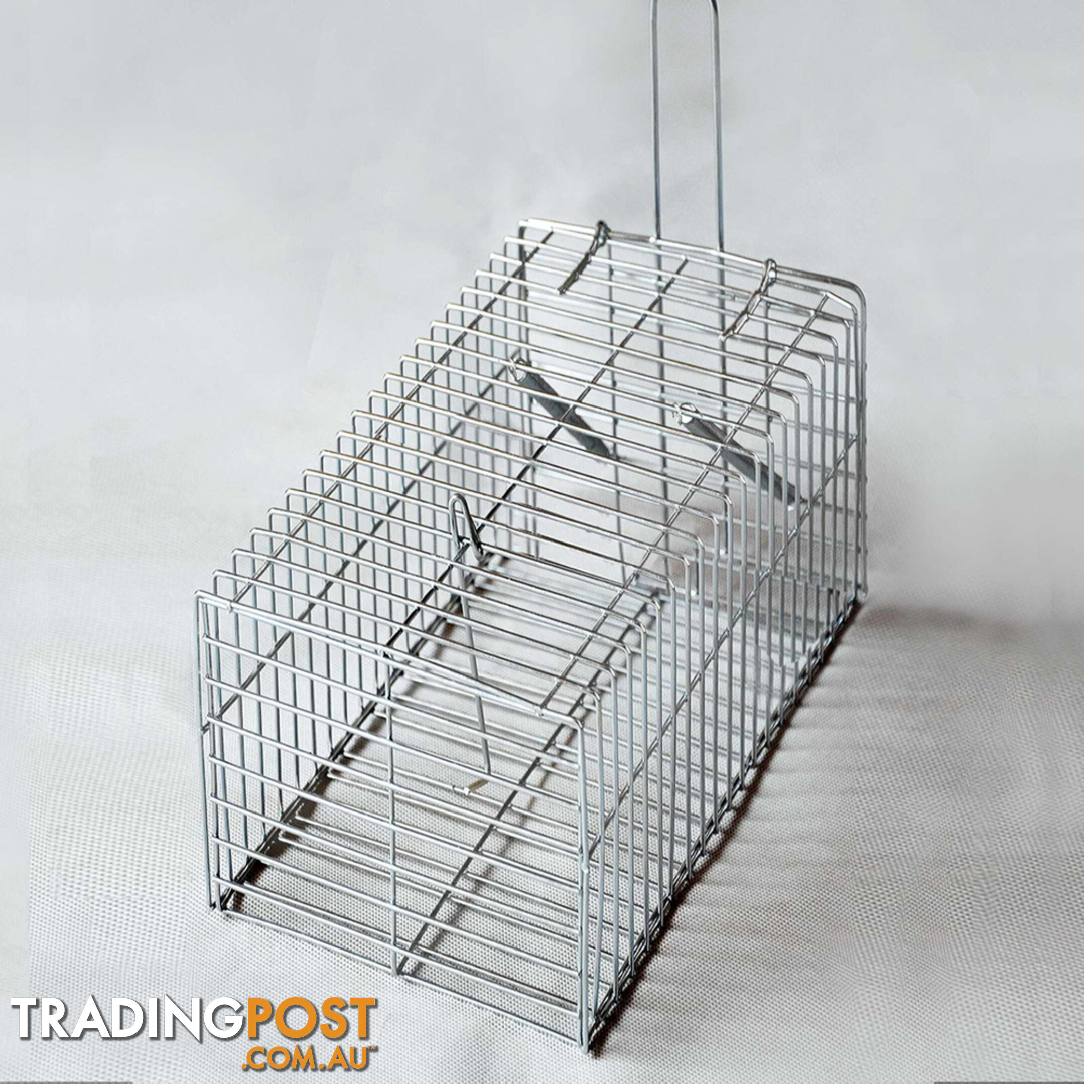 Set of 4 Humane Animal Trap Cage 29 x 15 x 15cm Silver