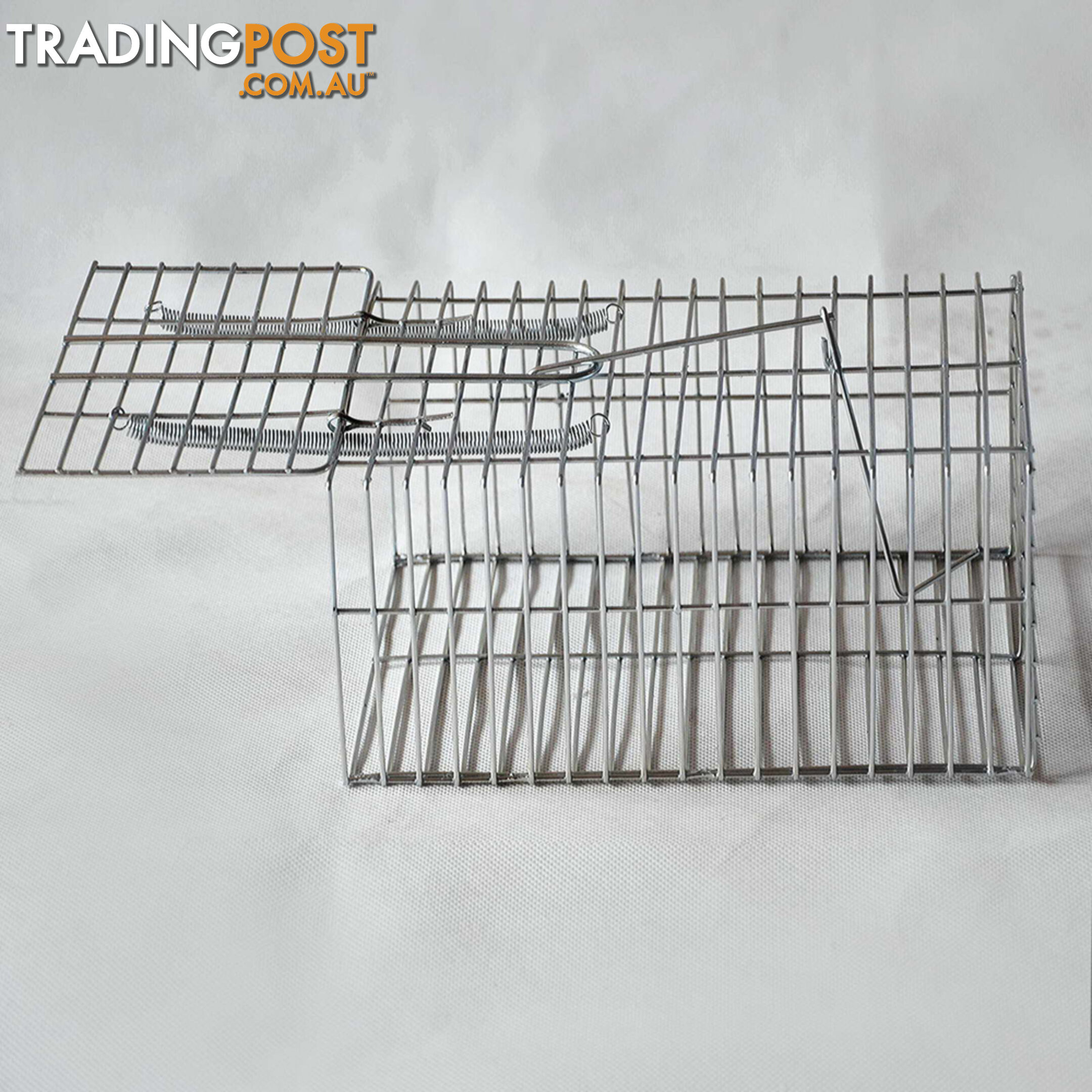 Set of 4 Humane Animal Trap Cage 29 x 15 x 15cm Silver