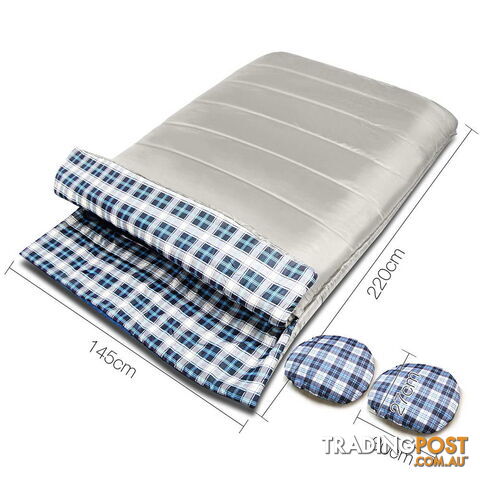 Double Envelope Sleeping Bag - Cream