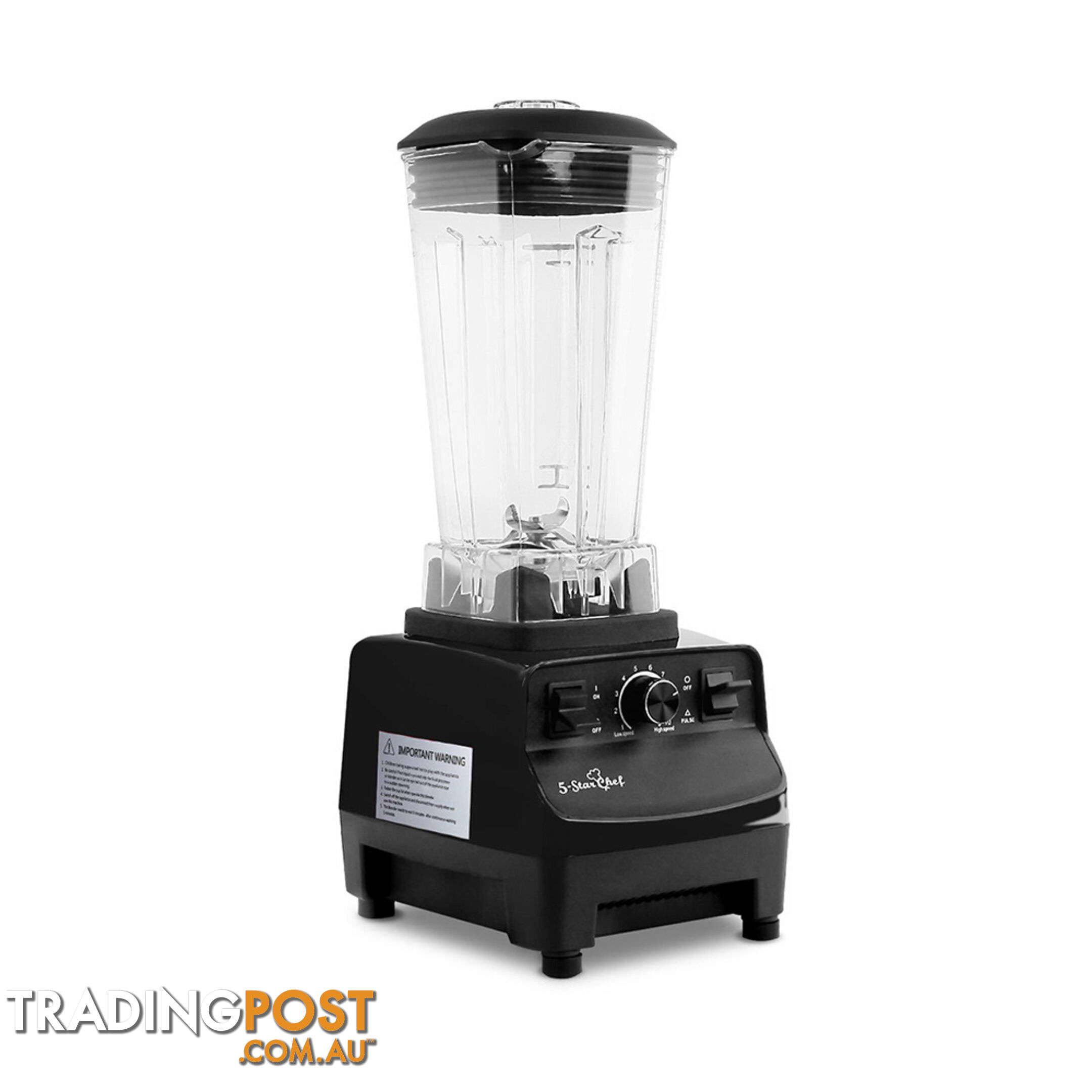 2-in-1 Food Processor & Blender 2L - Black