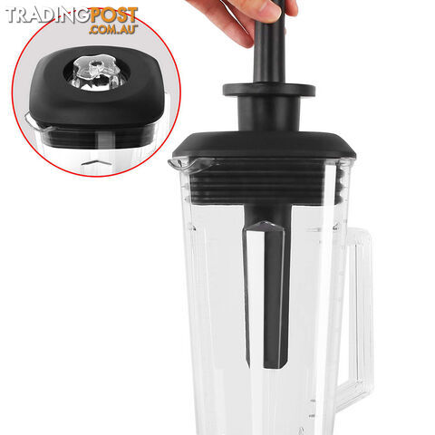 2-in-1 Food Processor & Blender 2L - Black