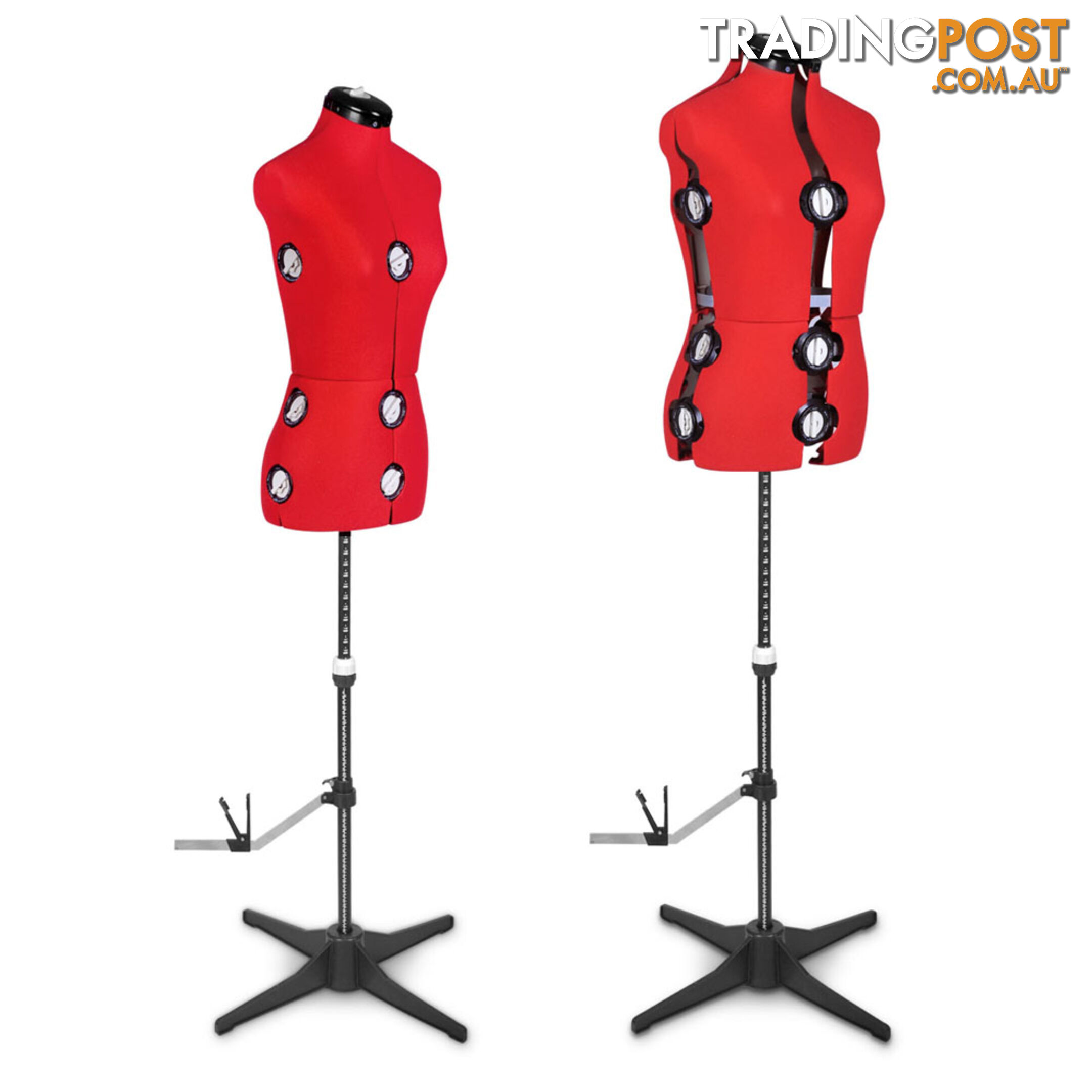 Adjustable Dressmaking Mannequin SZ8-14 - Red