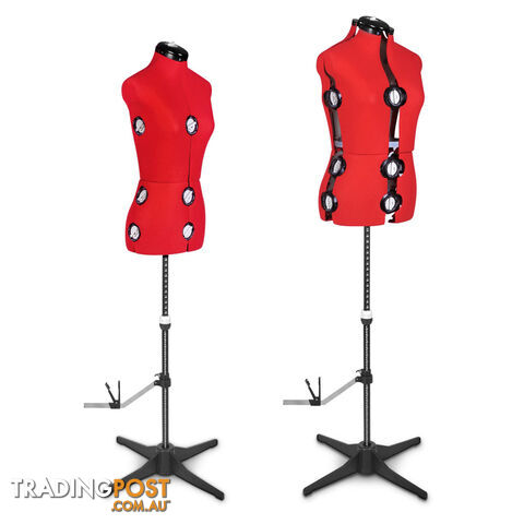 Adjustable Dressmaking Mannequin SZ8-14 - Red