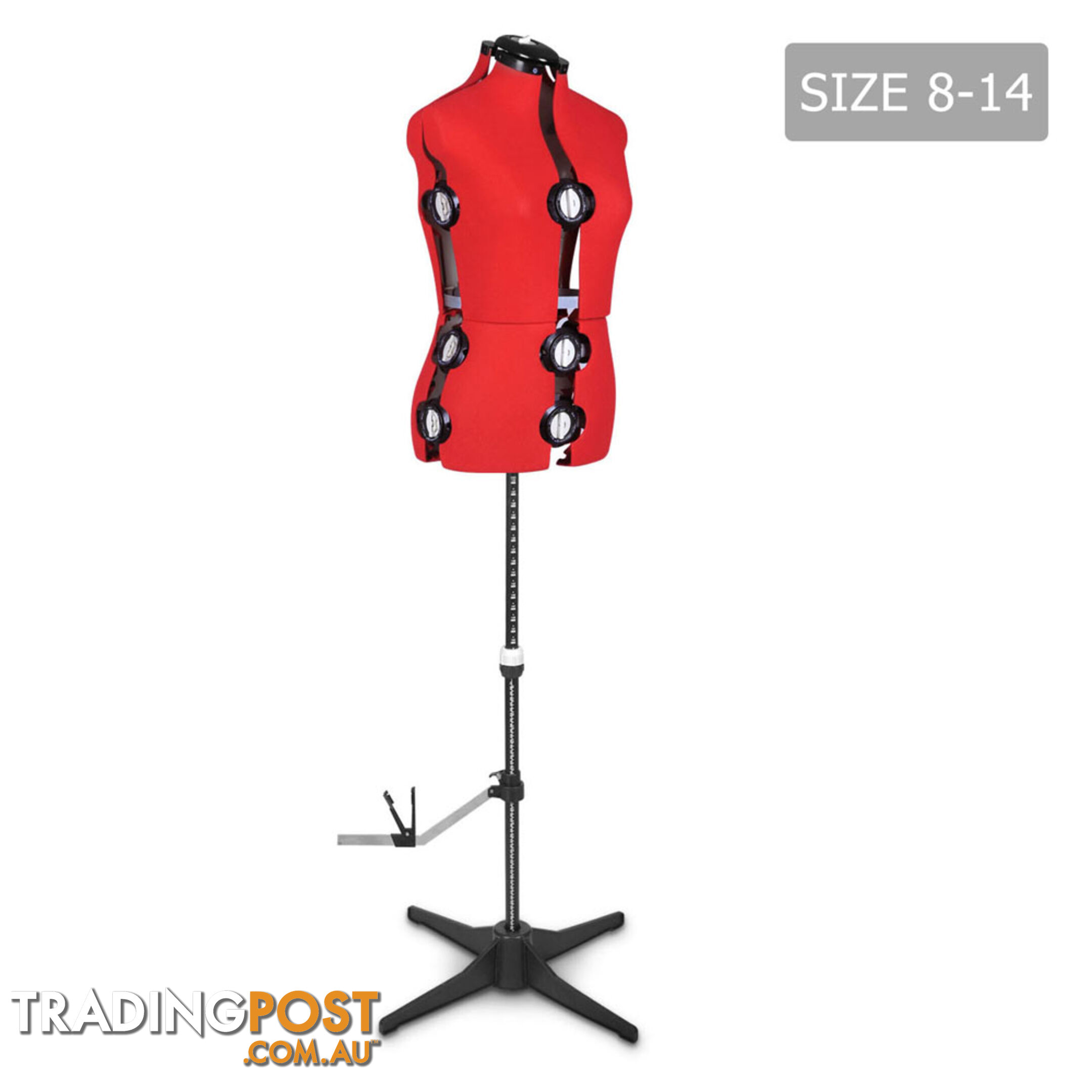 Adjustable Dressmaking Mannequin SZ8-14 - Red