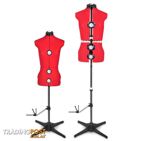 Adjustable Dressmaking Mannequin SZ8-14 - Red