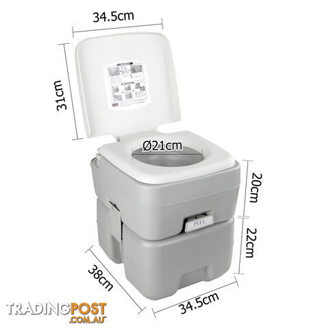 Weisshorn 20L Portable Camping Toilet