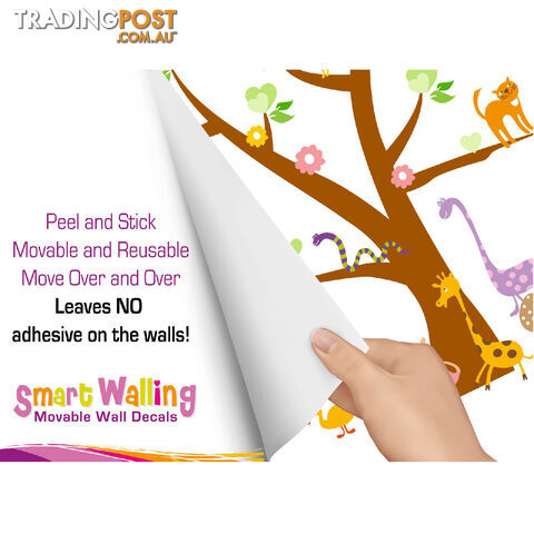 Tree with Cute Animals Wall Stickers - Totally Movable