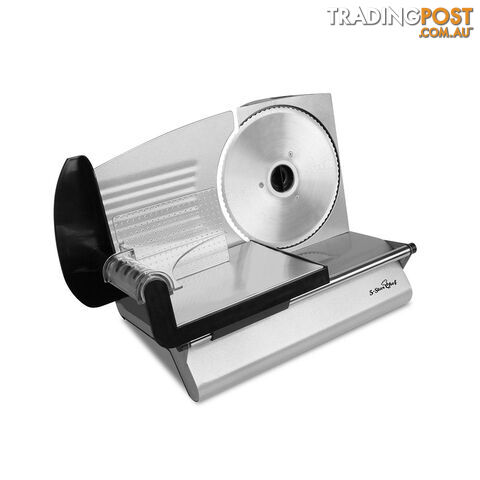 150W  Meat Slicer with Stainless Steel Blade - Silver