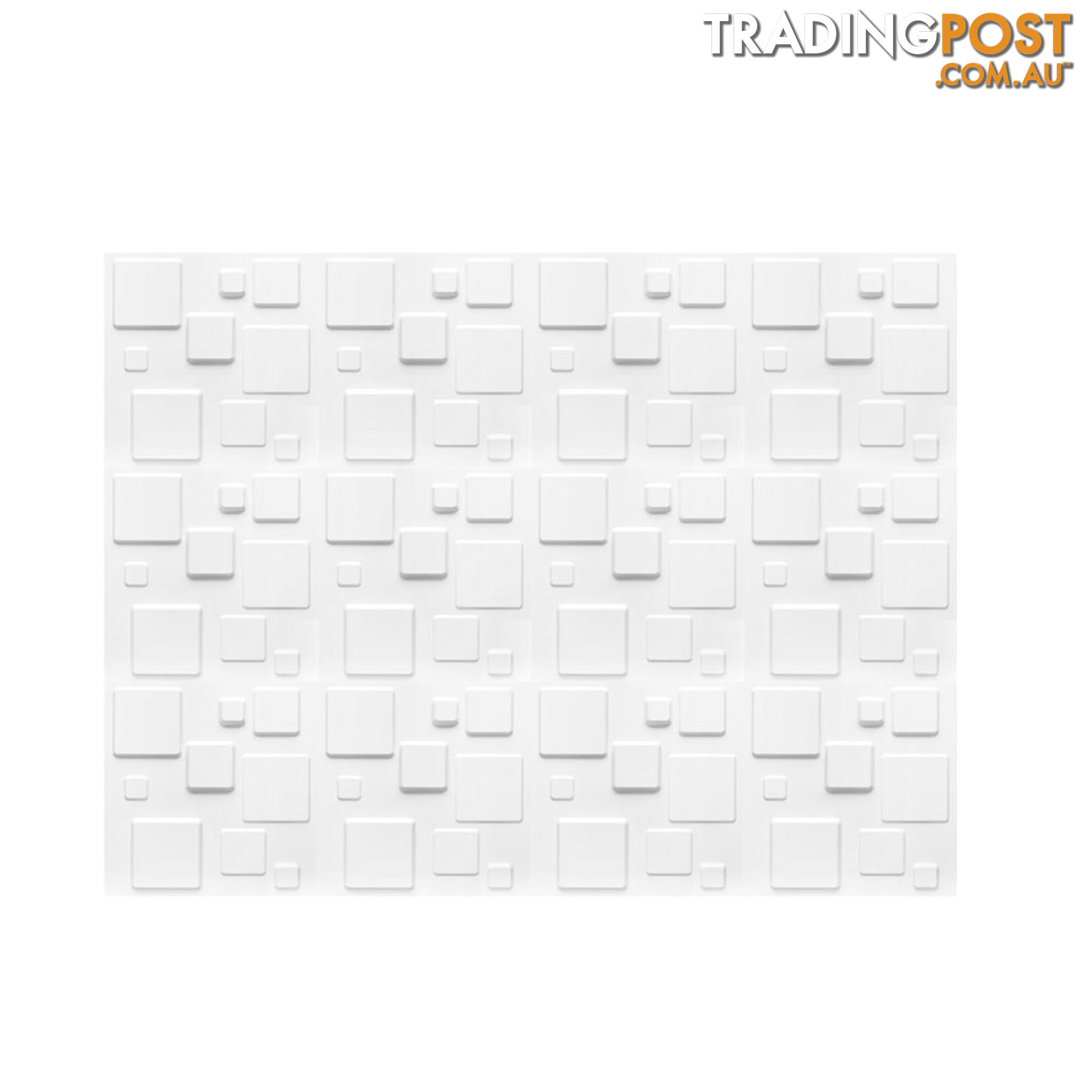 12 Pcs 3D Square Design Wall Panel