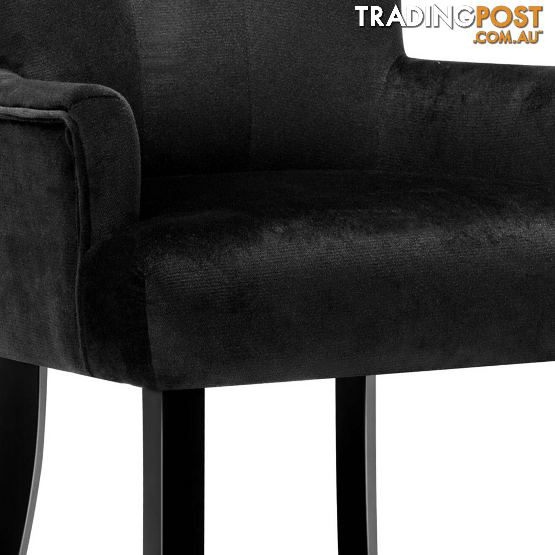 French Provincial Dining Chair - Black