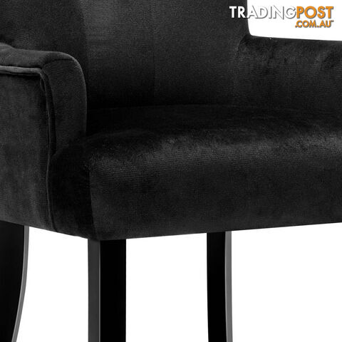 French Provincial Dining Chair - Black