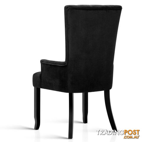 French Provincial Dining Chair - Black