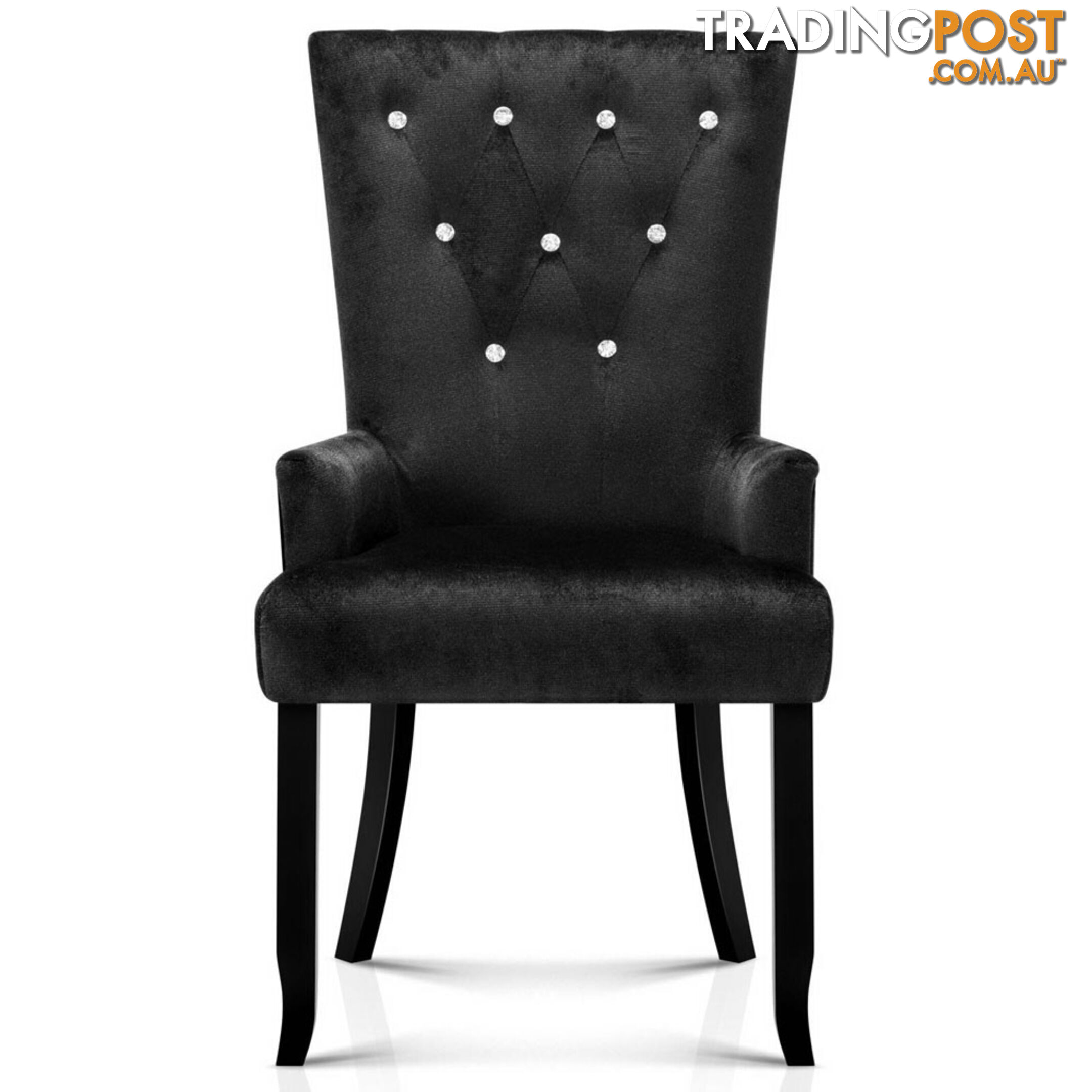 French Provincial Dining Chair - Black