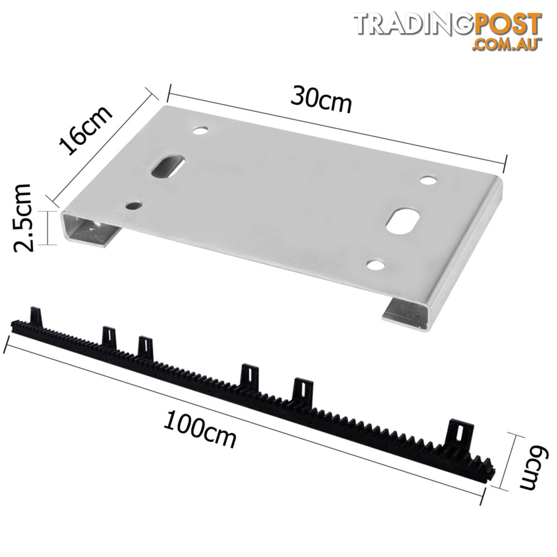 Motor Powered Auto Sliding Gate Opener w/ 1m Rail