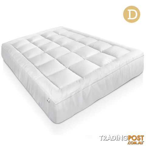 Duck Feather & Down Pillowtop Matress Topper - Double