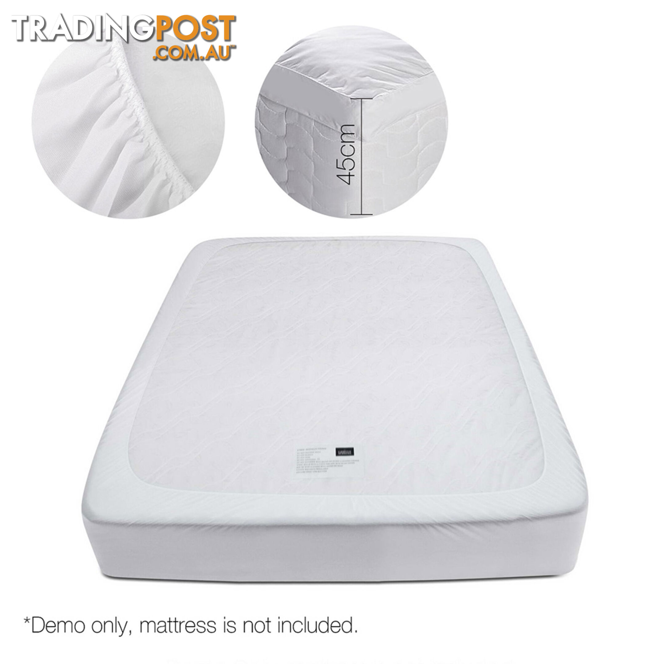 Duck Feather & Down Pillowtop Matress Topper - Double