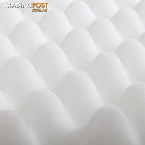 Deluxe Egg Crate Mattress Topper 5 cm Underlay Protector Single