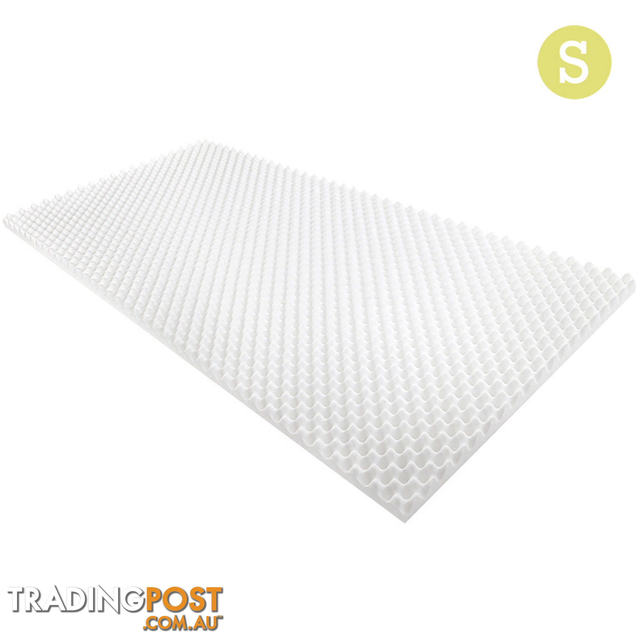 Deluxe Egg Crate Mattress Topper 5 cm Underlay Protector Single