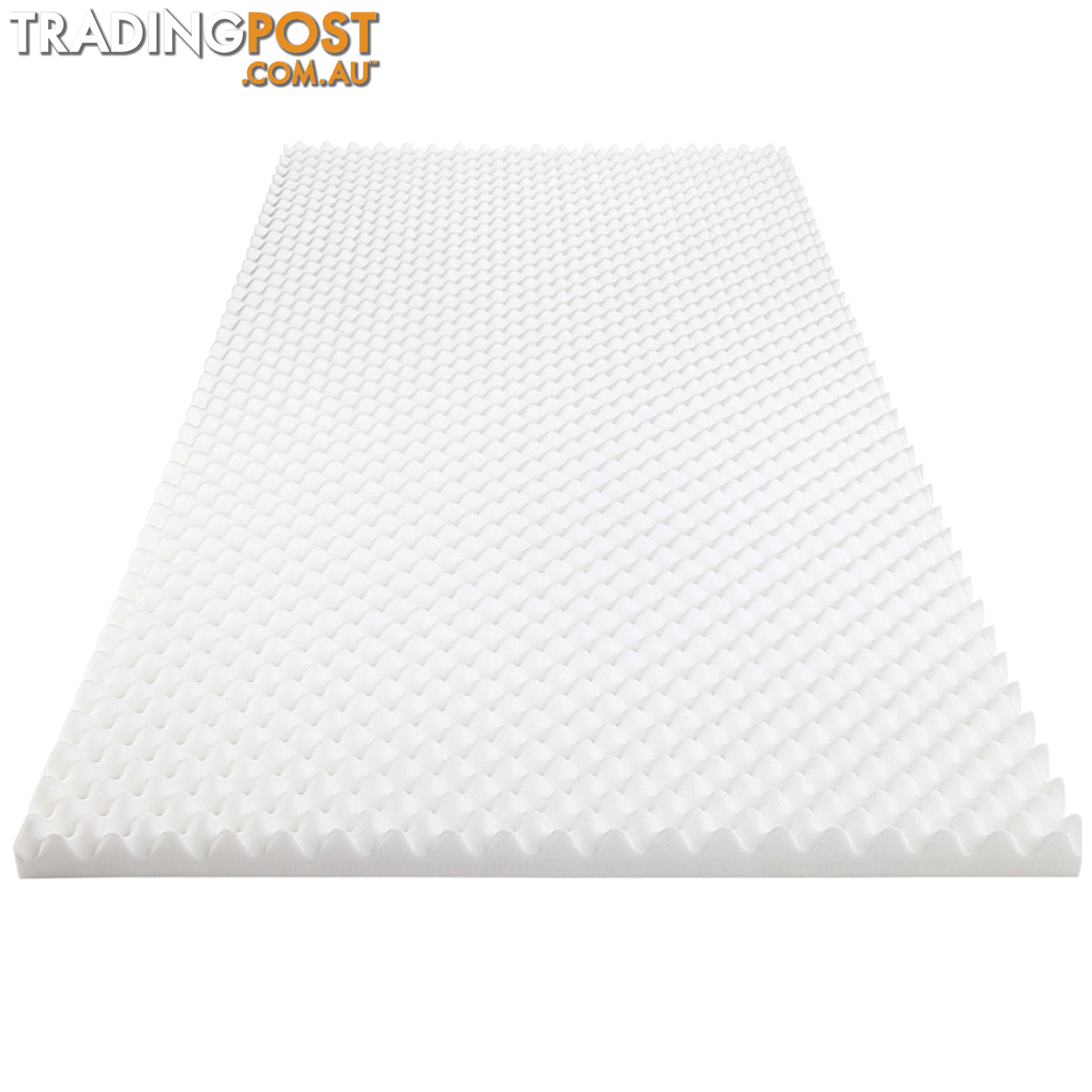 Deluxe Egg Crate Mattress Topper 5 cm Underlay Protector Single