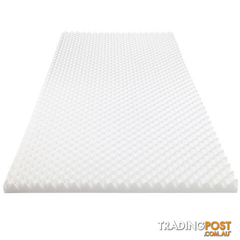 Deluxe Egg Crate Mattress Topper 5 cm Underlay Protector Single