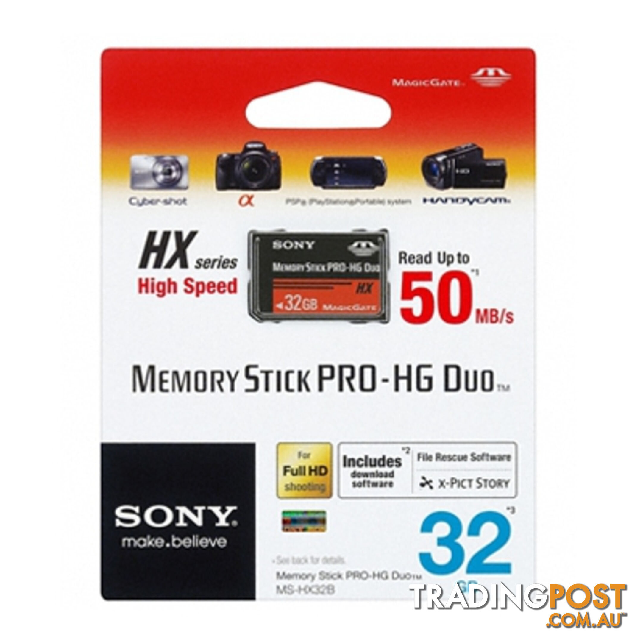 Sony Memory Stick Pro-HG Duo HX Rev.B 32GB 50M/s