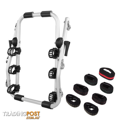 Foldable Aluminium Strap-On 3 Bicycle Bike Rack Carrier