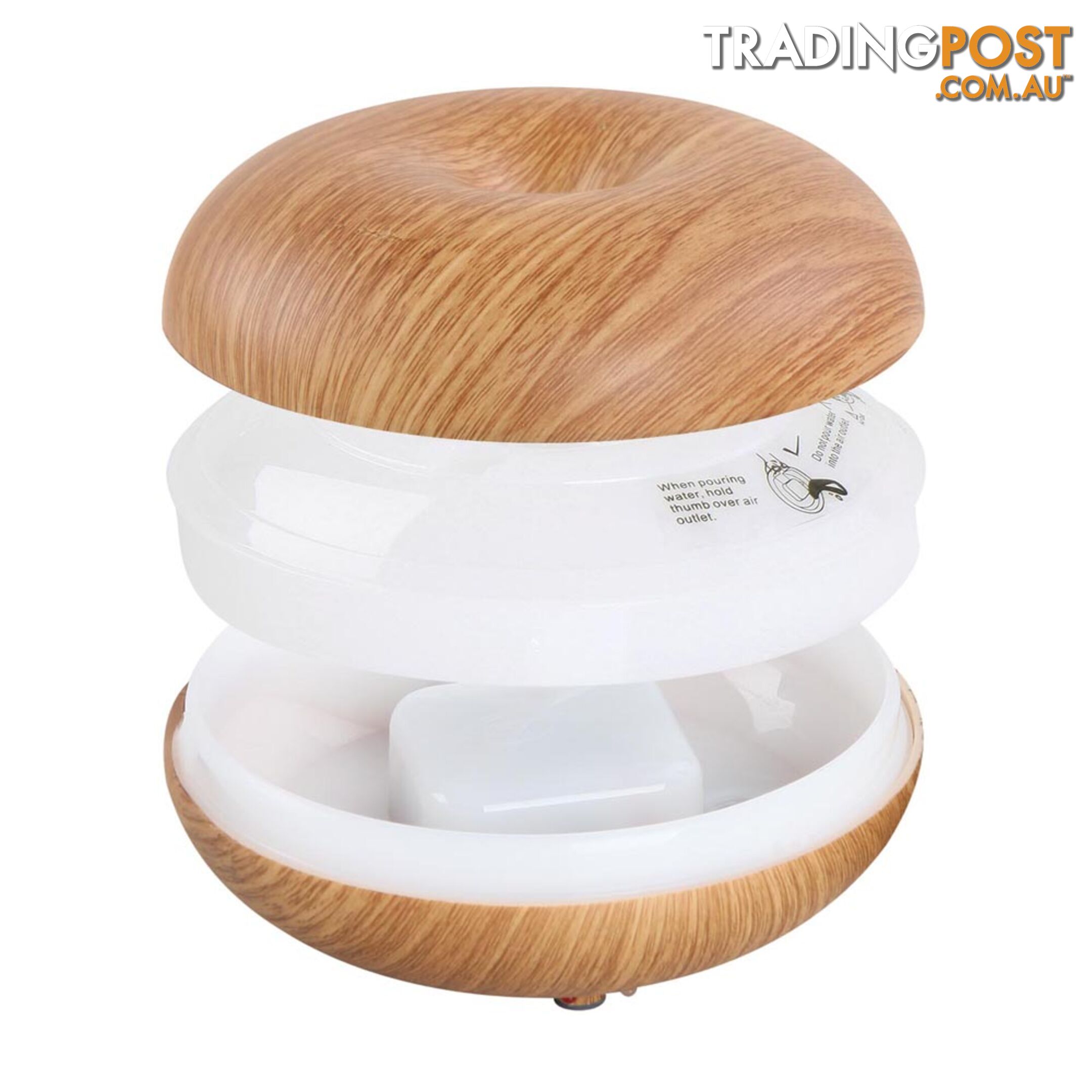 160ml 4-in-1 Aroma Diffuser Light Wood