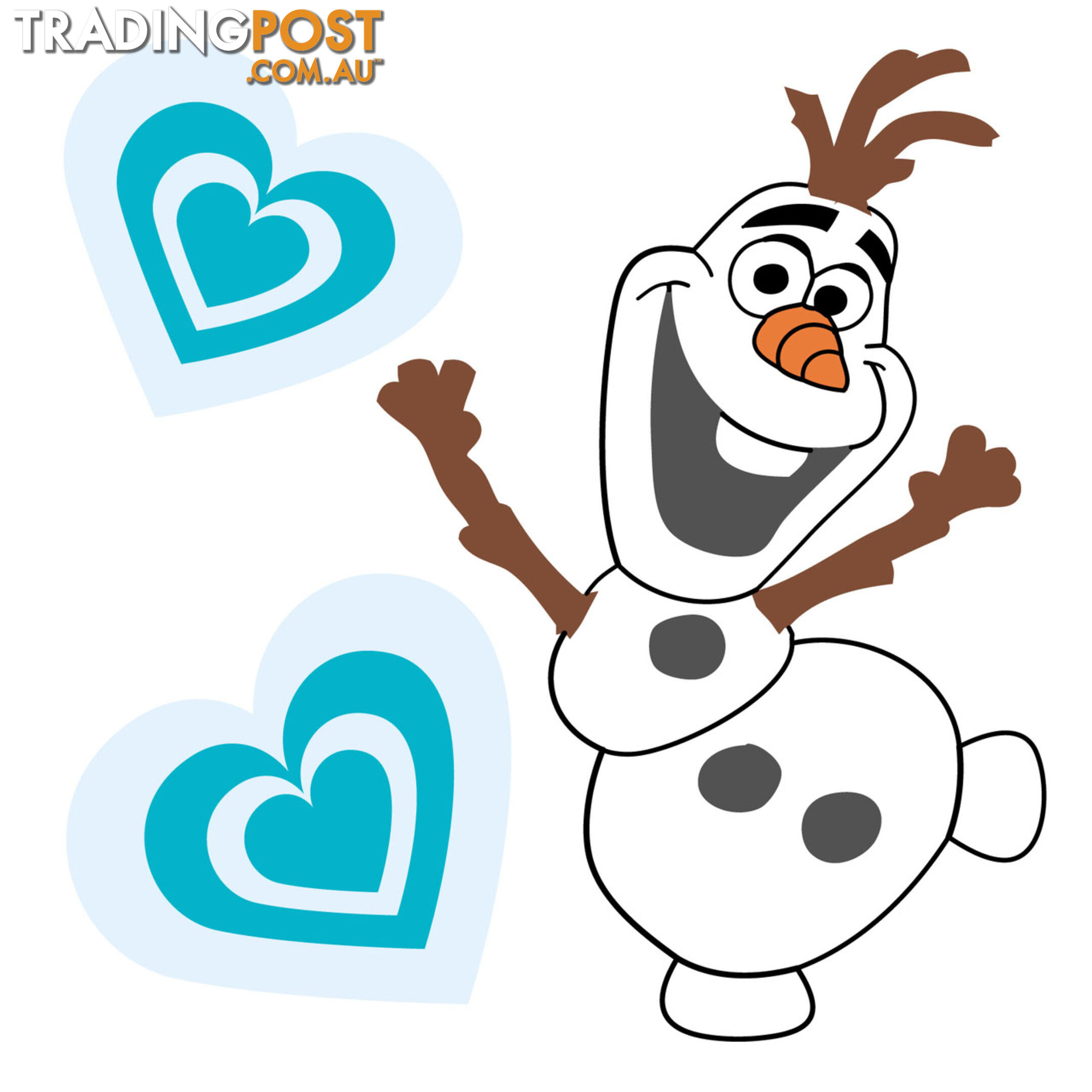 Frozen Olaf Wall Stickers - Totally Movable over and over