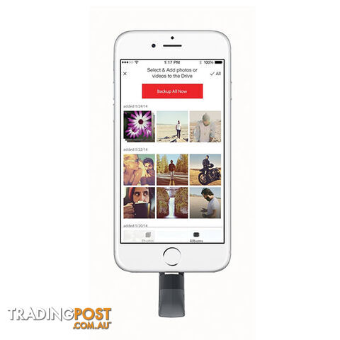 SANDISK IXPAND FLASH DRIVE SDIX30N 32GB GREY IOS USB 3.0 (SDIX30N-032G) - photo 2 of 3