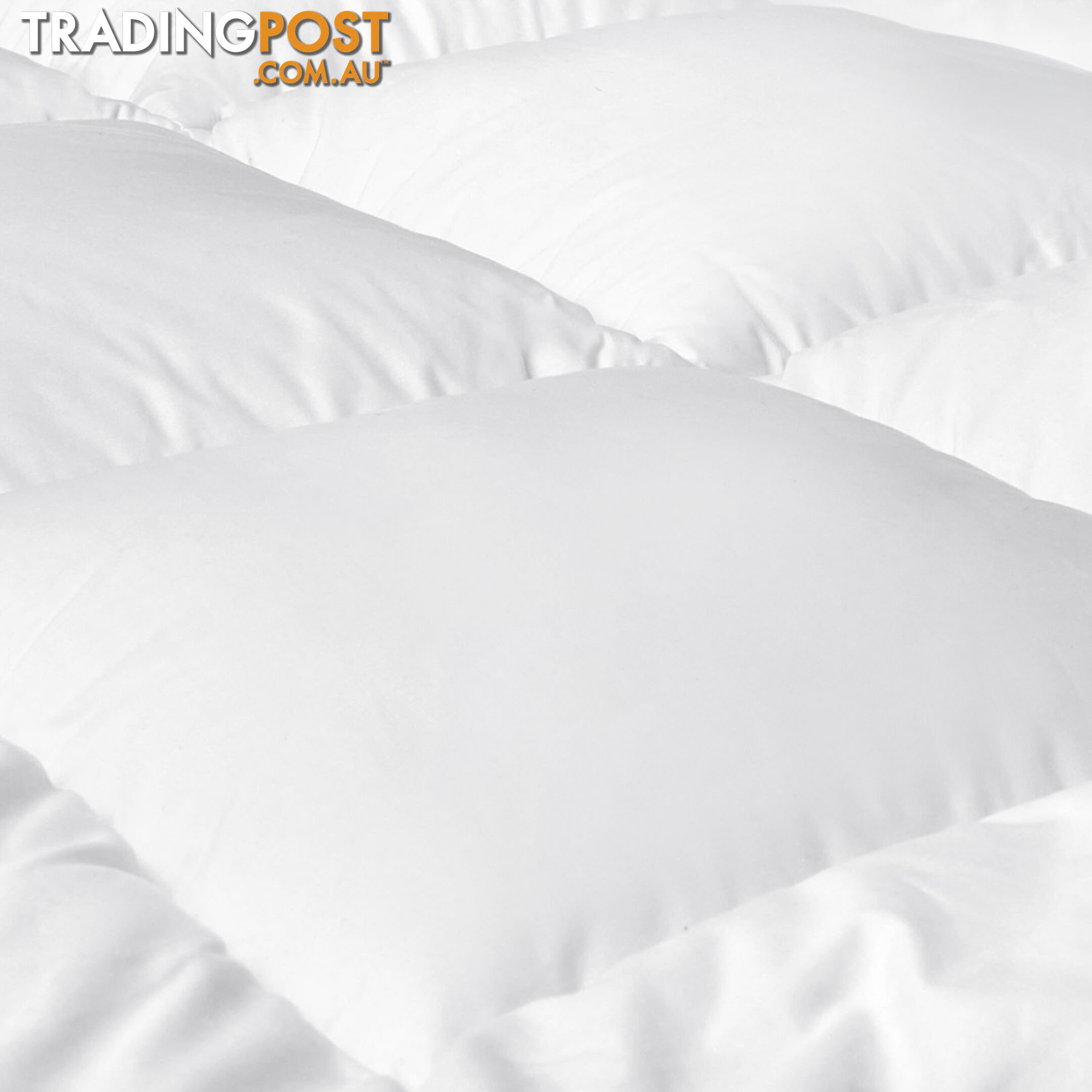 Duck Feather Down Quilt Super King White