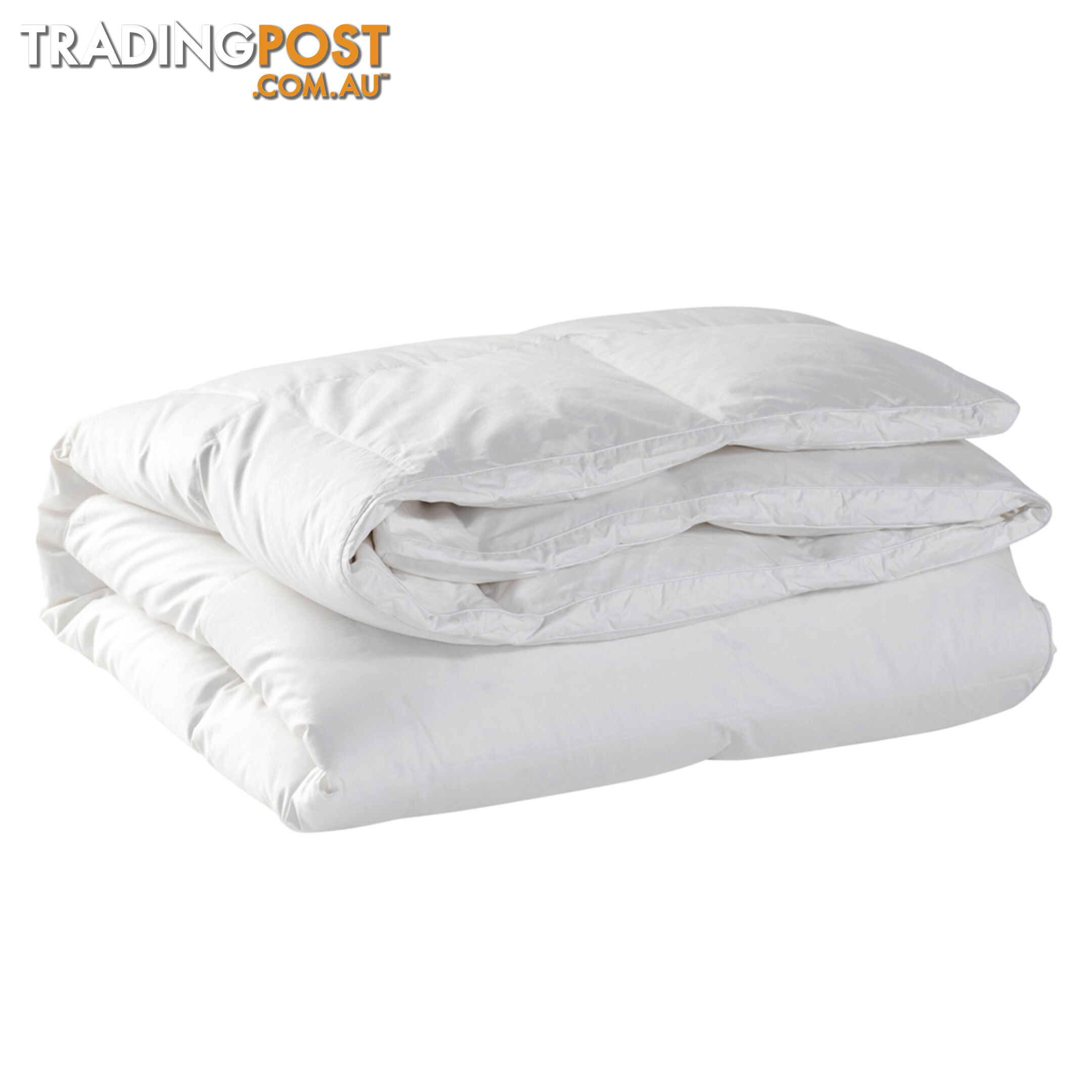 Duck Feather Down Quilt Super King White