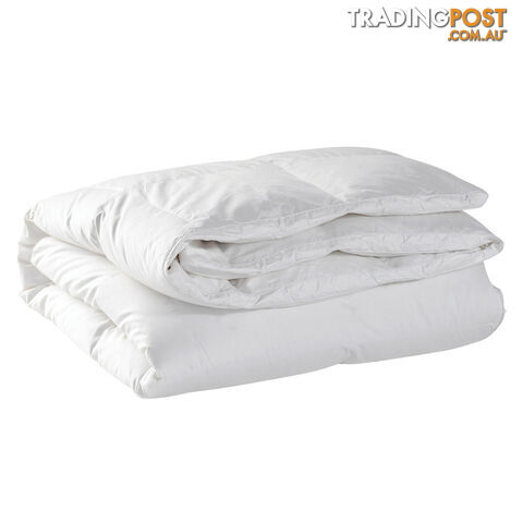 Duck Feather Down Quilt Super King White