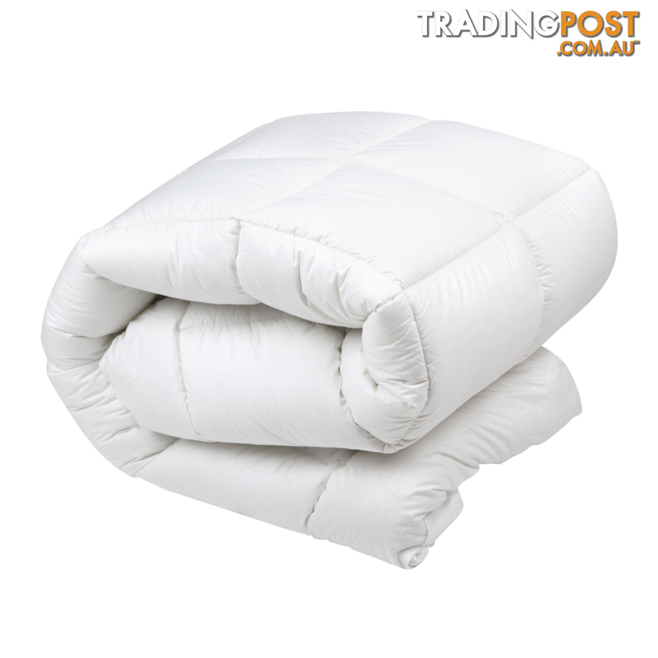 Duck Feather Down Quilt Super King White