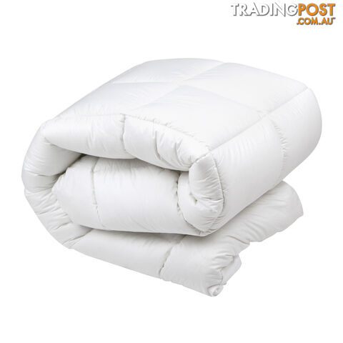 Duck Feather Down Quilt Super King White