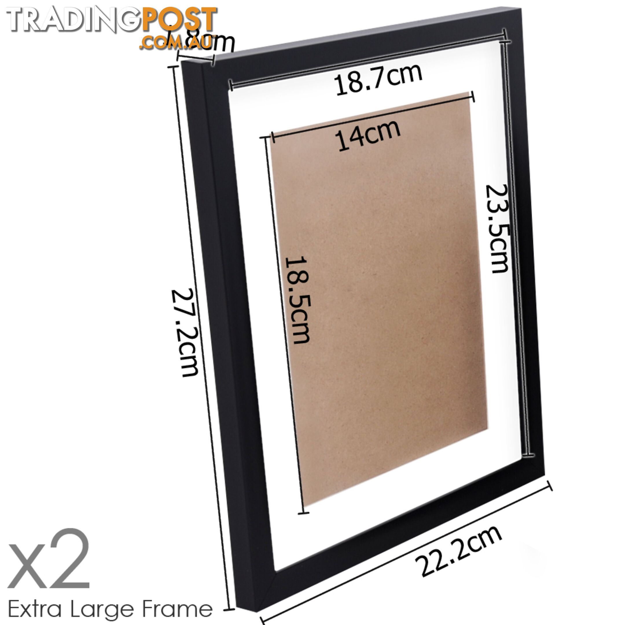 26 pcs Photo Frames Set Wall Black