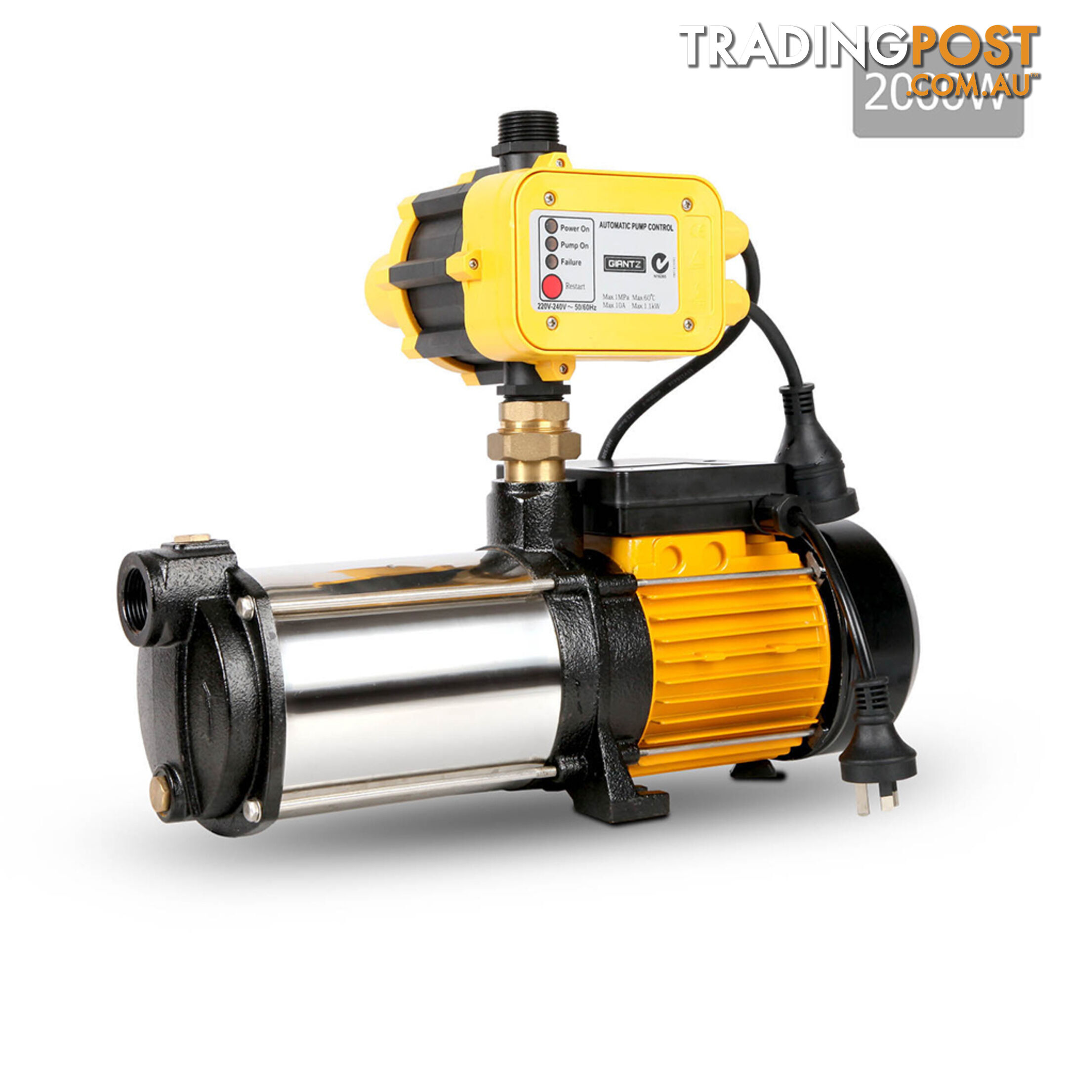 2000W  7200L/H Flow Rate Pressure Pump