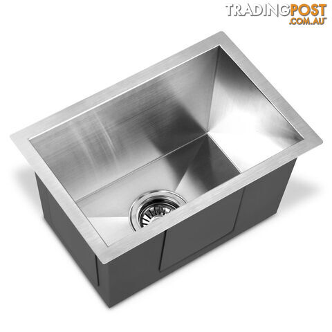 Stainless Steel Kitchen Laundry Sink with Strainer Waste 450 x 300mm