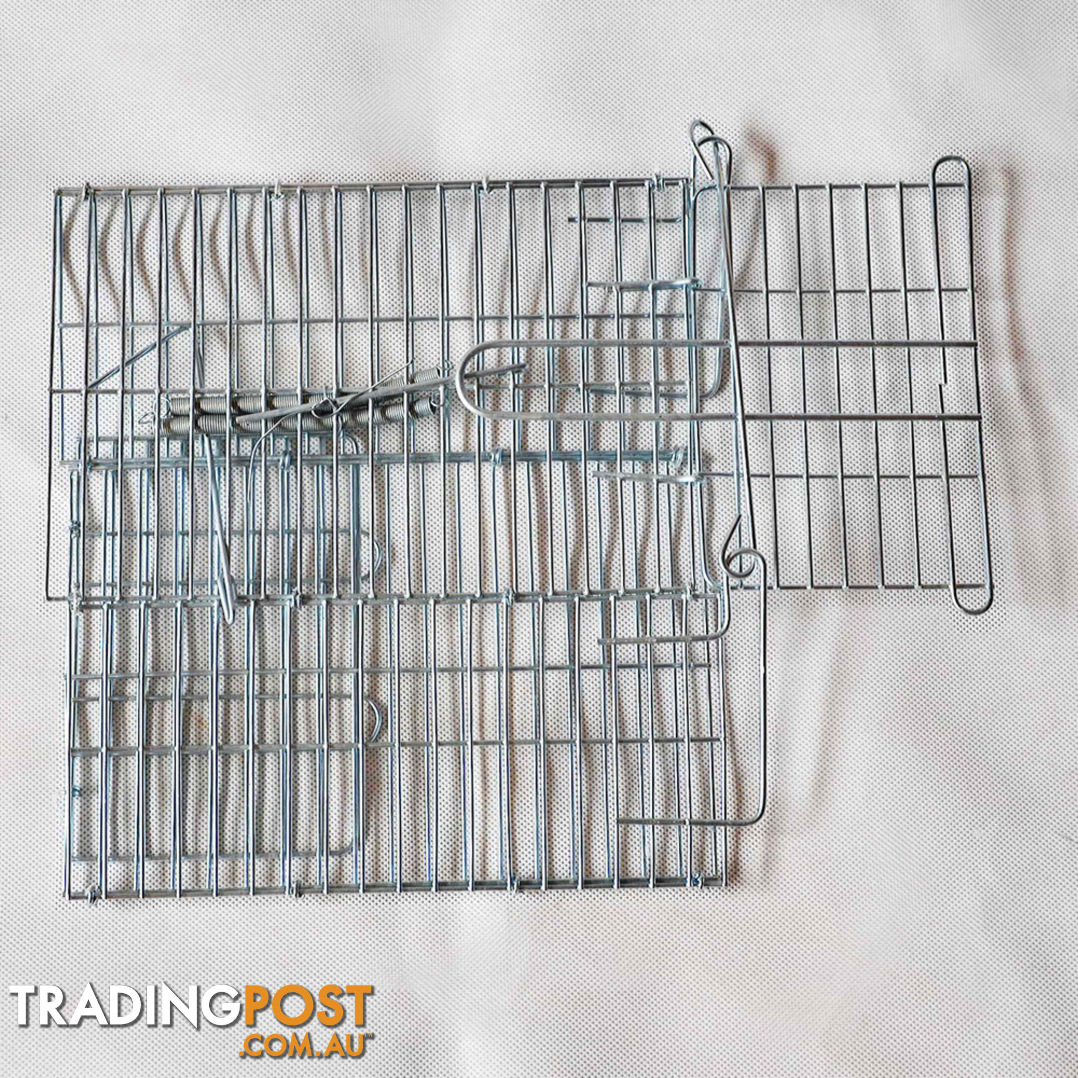 Set of 2 Humane Animal Trap Cage 23 x 15 x 10cm Silver