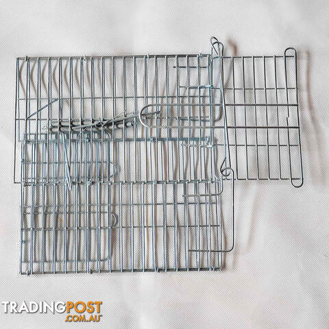 Set of 2 Humane Animal Trap Cage 23 x 15 x 10cm Silver