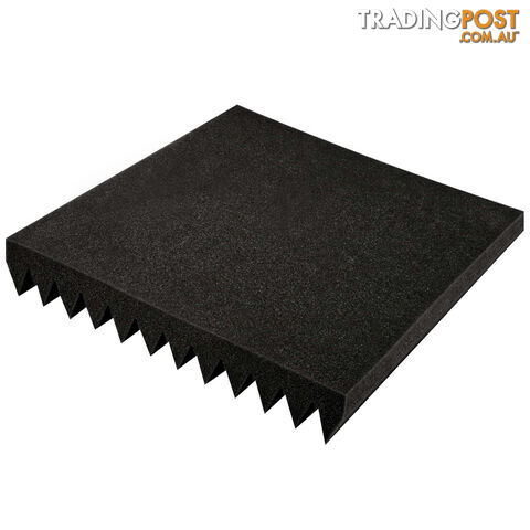 Set of 20 Studio Wedge Acoustic Foam Black 30 x 30cm