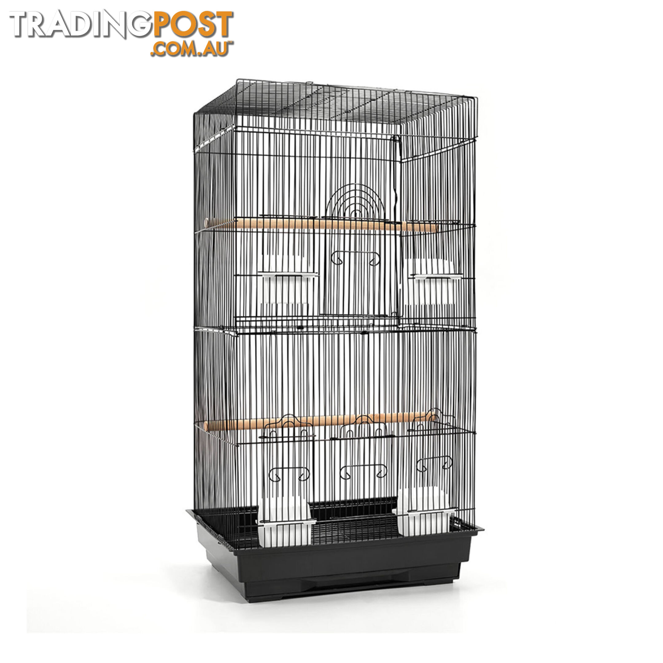 Pet Bird Cage Black Medium - 88CM