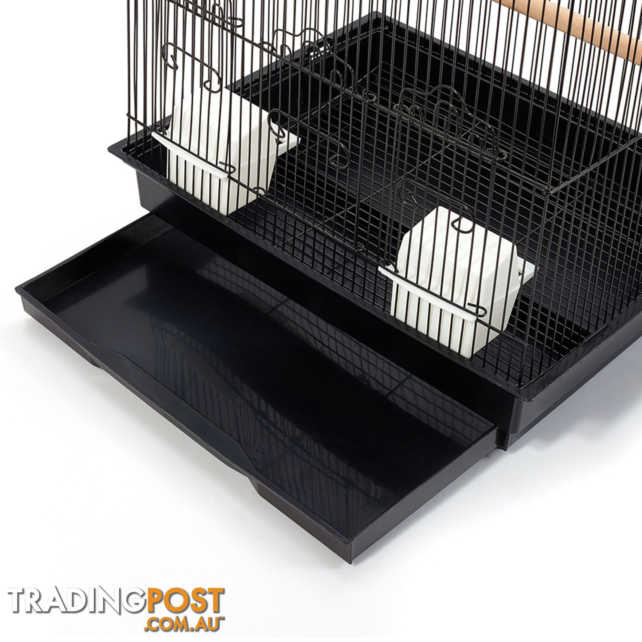 Pet Bird Cage Black Medium - 88CM