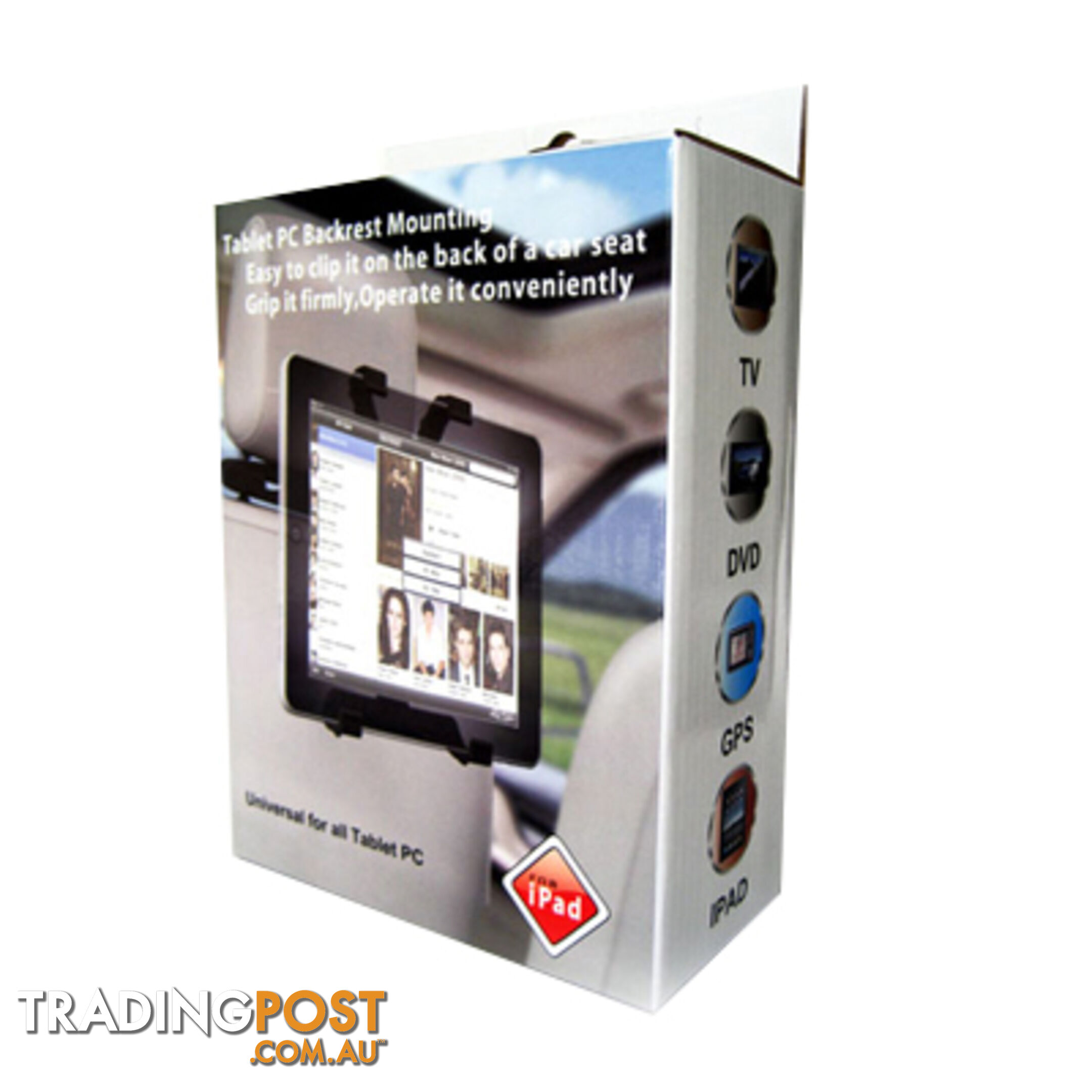 Car Back Seat Bracket Mount Holder for iPad, GPS, DVD,TV