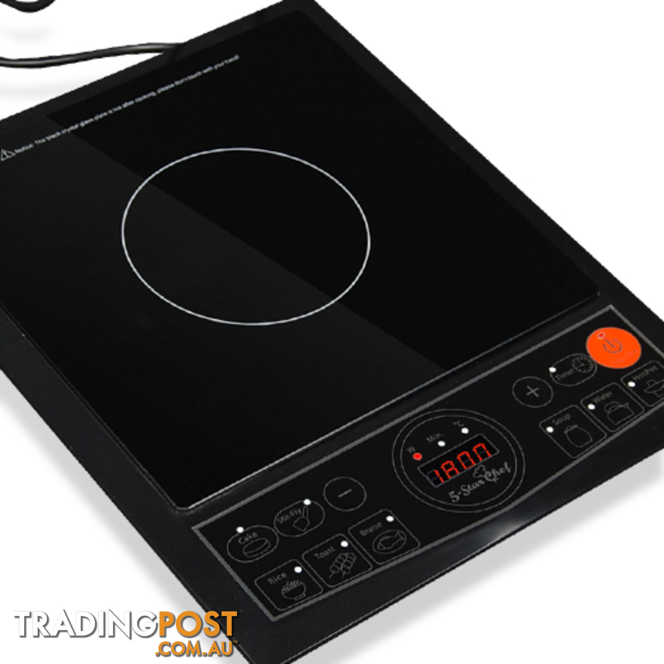 5 Star Chef Induction Cooktop Portable Single