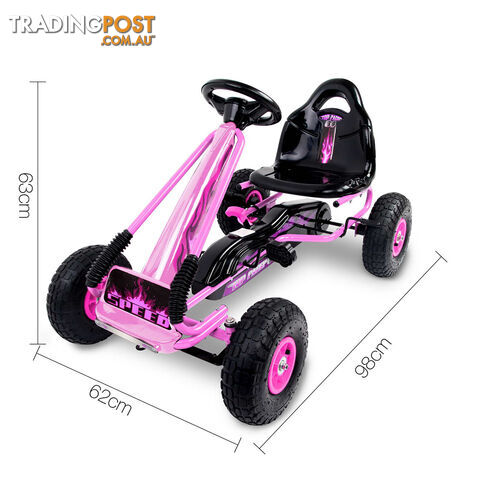 Kids Pedal Go Kart - Pink - photo 2 of 7