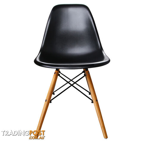 Set of 2 Dining Chair Black